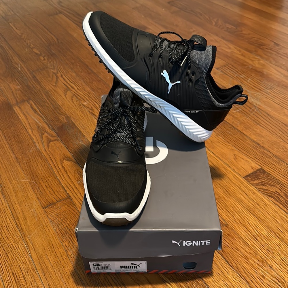 Puma Ignite PWRADAPT Caged Spiked Shoes Black Men’s Size 10.5 US